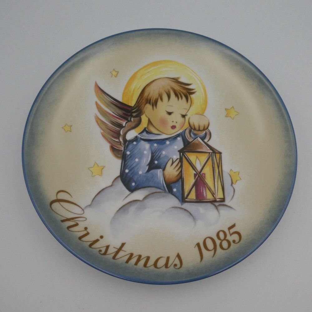 Schmid "Heavenly Light" Christmas 1985 Collector Plate Berta Hummel Angel
